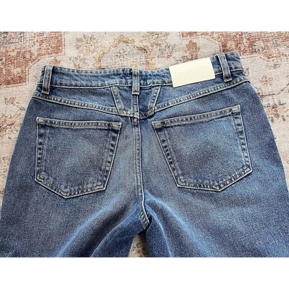 Closed Jean Milo Denim Jeans in Mid Blue High Waist Womens Size 26 NWT Raw Hem - Picture 12 of 14